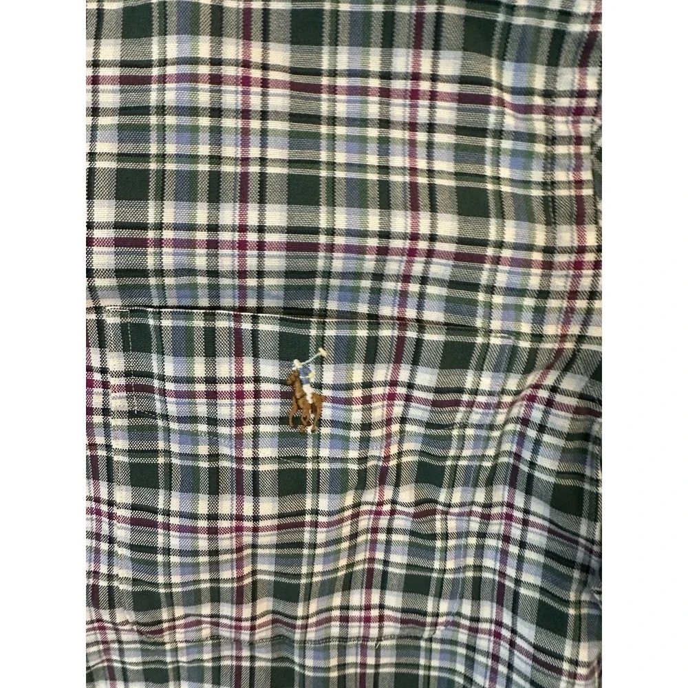 Ralph Lauren Mens Long Sleeve 100% Cotton Button Down Shirt‎ Size L